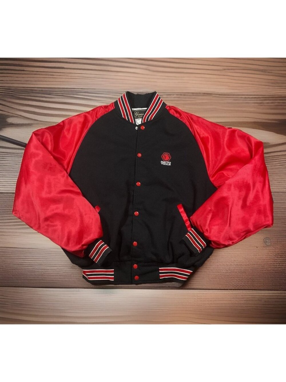 VTG Matco Tools Jacket Men’s Red Black Varsity Bomber Jacket 80s 90s USA XXL